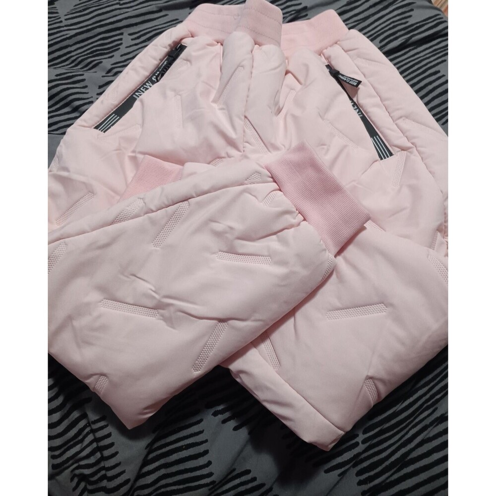 Kids Pink Quilted Pants